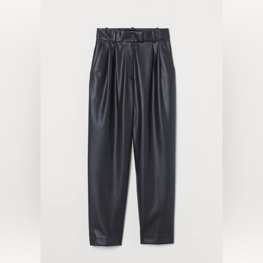 High waisted Faux leather pants